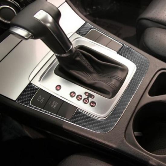 For Volkswagen Passat 2006-2011 Carbon Fiber Auto Gear Shift Frame Cover Trim
