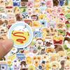 100 Pcs Small Size Cute Anthropomorphic Food Battle Stickers - Cartoon Diy Small Stickers For Journal Water Bottle Story Store