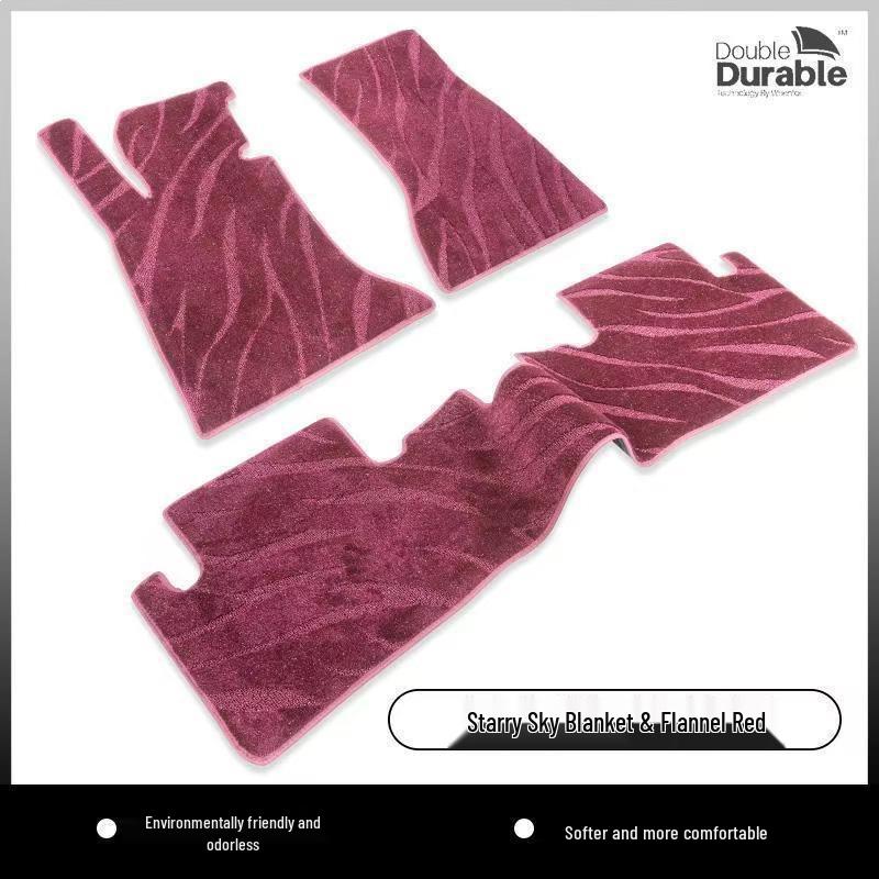 Starry Sky Imitation Wool Car Floor Mats for BMW, Mercedes-Benz, Volkswagen - High-End, Silent Carpet-Style Mat
