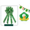 Patrick's Day Wreath Bows Green Glitter Wreath Bow for Front Door Patrick's Day Ornaments for Holiday Party Decor