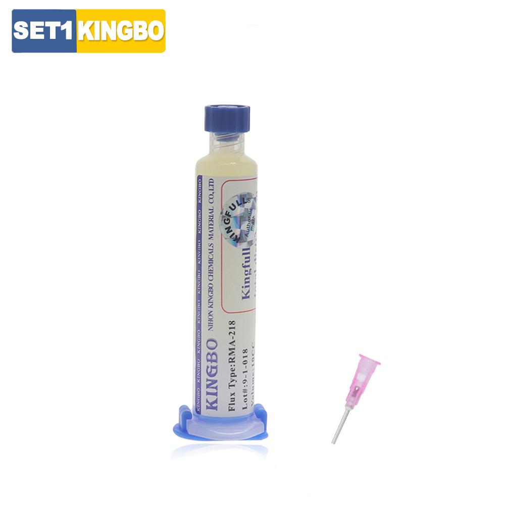 KINGBO RMA-218 10cc Solder Flux Soldering Iron Welding Flux Consumer Electronics Repair Solder Paste For Phone LED BGA SMD PGA