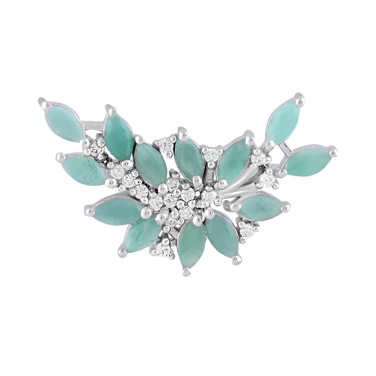 

Срібна брошка з натуральним смарагдом 3.358ct (2106500)