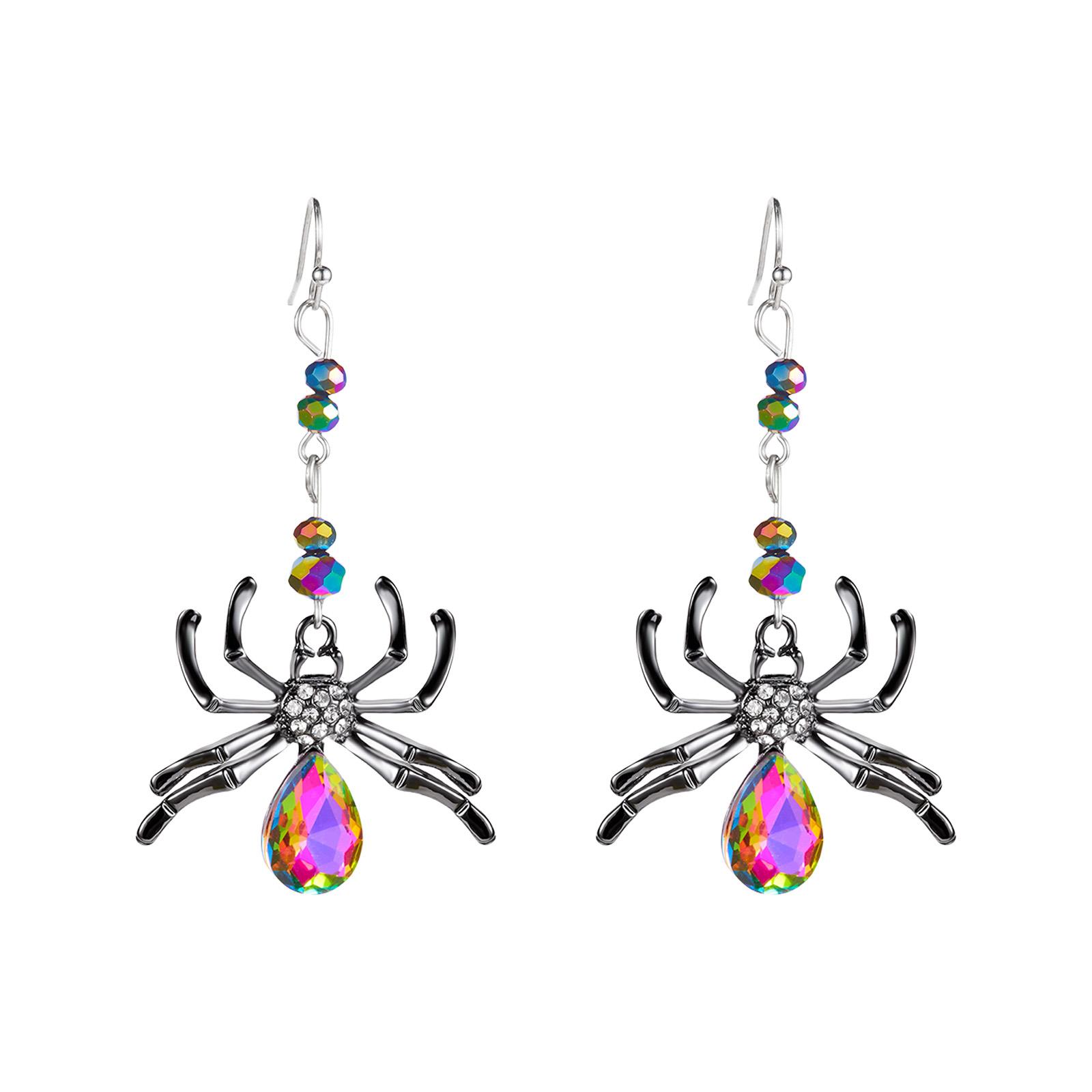 

Creepy Spider Women Earrings Unique Halloween Accessory Durable Alloy Crafted For Themed Events And Gift Giving B