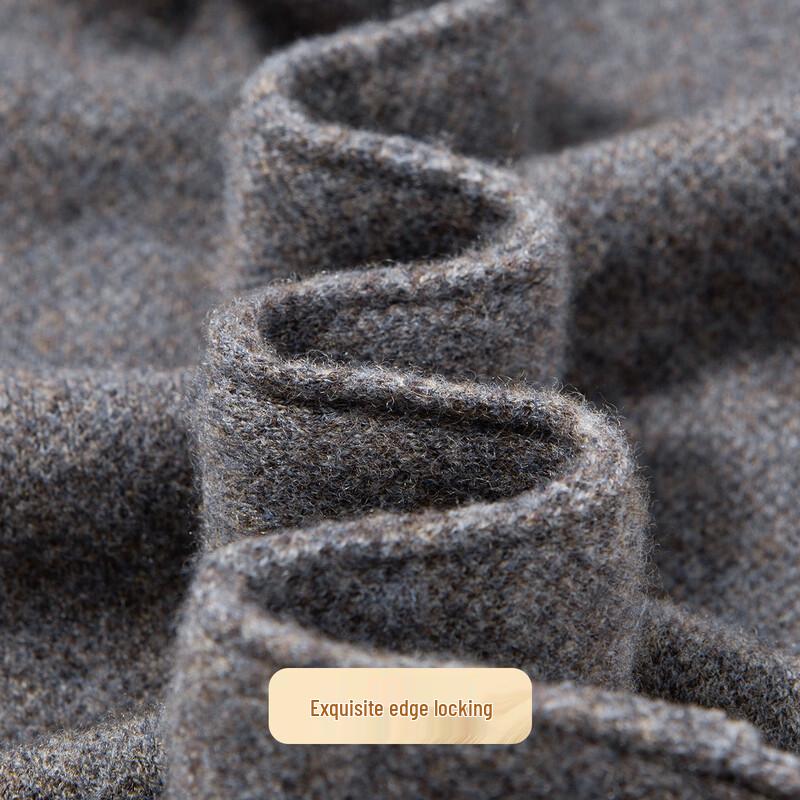 Futing Men's 100% Merino Wool Round Neck Sweater