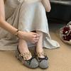 Vintage Cosy Soft Sole Women Ballet Flats Concise Belt Buckle Shoes Ladies Outdoor Comfort Mary Jane Shoes