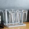 1Pieces Steel Bottle Cup Hanging Drying Rack 6 Hook Organizer For Drinking Glass Containers Outdoor Tableware