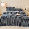 Solid Thickened Wide Striped Flannel Multifunctional Blanket, Can Be Used As Bed Sheet Cover Blanket, Sofa Blanket,nap Blanket