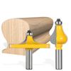 2 peças padrão/flauta linha faca corrimão conjunto de bits roteador ferramentas de corte para trabalhar madeira 8mm 12mm haste de 1/2 polegadas