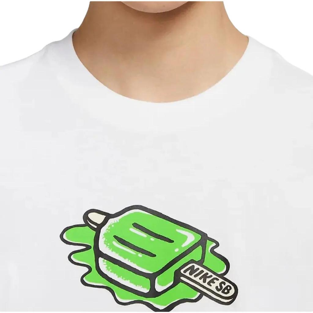 Nike Casual Sport Round Neck Skateboard T-Shirt Men Tops White DD1317-100