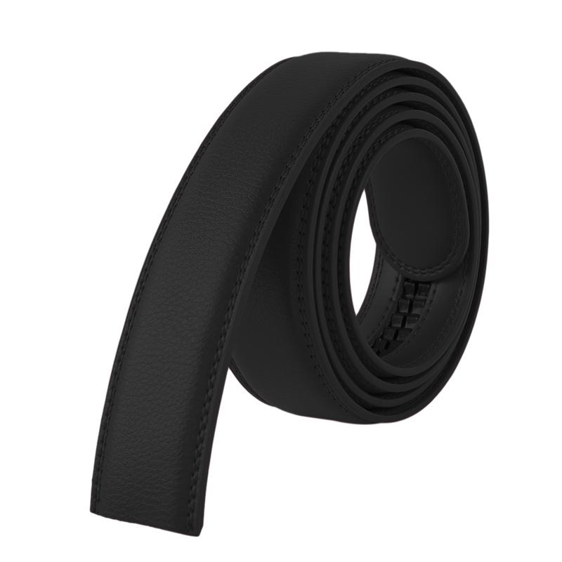 

Men s Automatic Belt Body 3.5CM Without Buckle High Quality Durable Replacement Belt Strip Men s Belt чорний