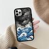Kanagawa Great Wave Anime Phone Case For Iphone 16 15 14 13 12 11 Pro Max Plus Shockproof TPU+PC Hard Case