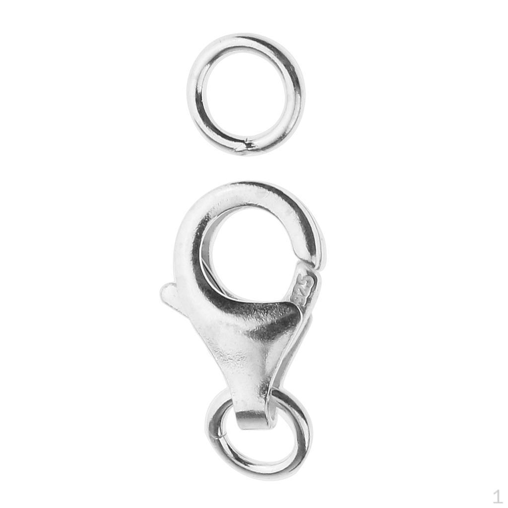 

925 Sterling Silver Lobster Clasp DIY Jewelry Finding Connectors 11mm