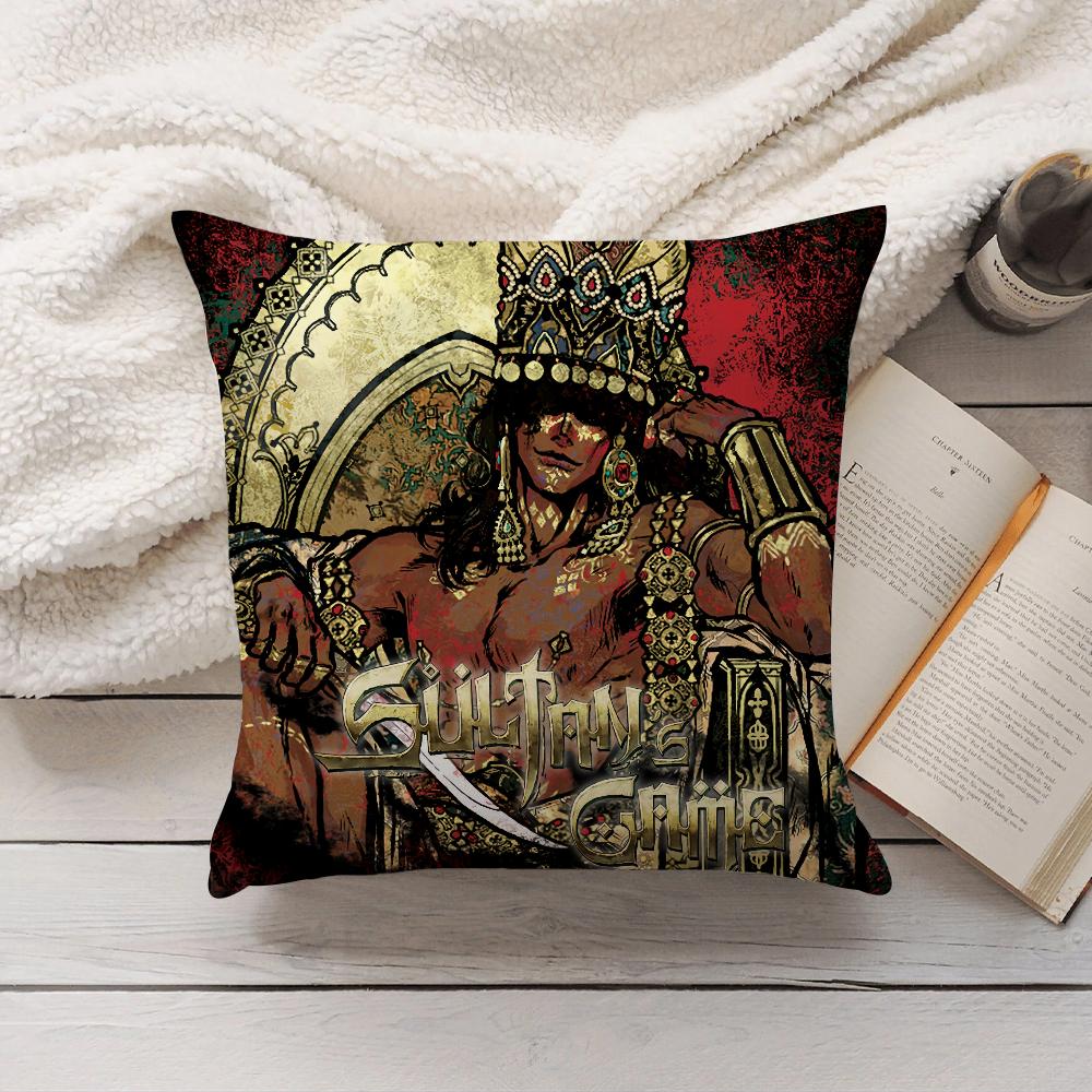 Game Sultan'S Game Pillow Case Home Decoration Cushion Cover Suitable For Bedroom Car Office Sofa