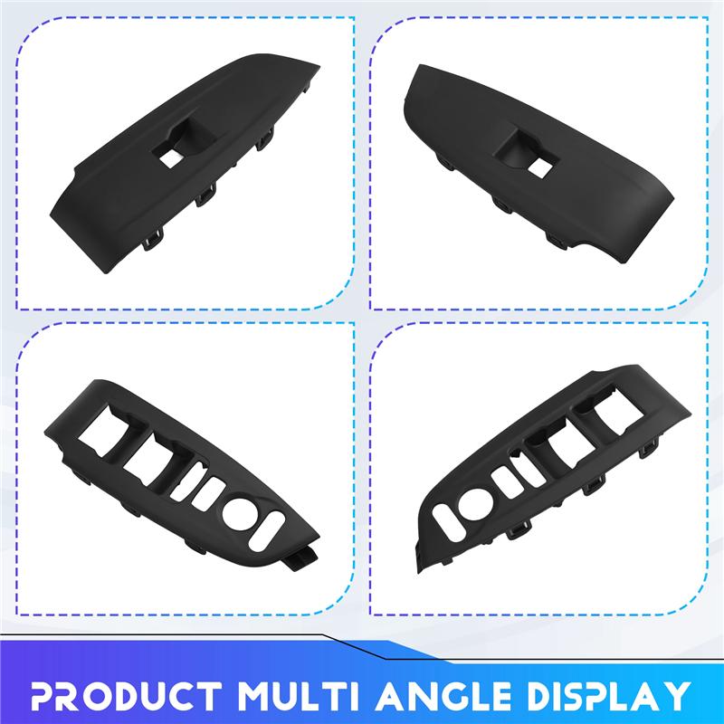 A58X-1Pair Front Door Window Glass Lift Switch Bezel Trim Panel- For Honda Accord 2018- 83592-TVE-H01ZA 83542-TVE-H01ZA