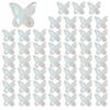 50 Pcs Beautiful 3D Butterfly Nails Art Charms Resin Double Layers Butterfly Nail Charms Nail Charms Nail Supplies