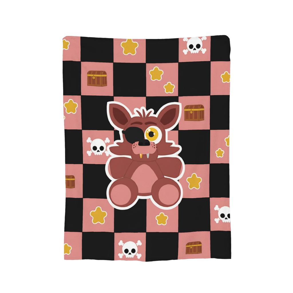 FNAF At Freddys Blanket Flannel All Season Portable Super Warm Throw Blanket for Bedding Bedroom Bedspread