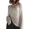 Fashion Wind New Arrival Mesh Tops Sexy Loose Slim Looking Sexy Knitwear Sexy Mesh Loose Top