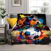 Baseball Fire Power Blanket Flannel Blanket for Bed, Sofa, Camping, Hiking, Picnic Essentials, Gift for Family Fan Gifts