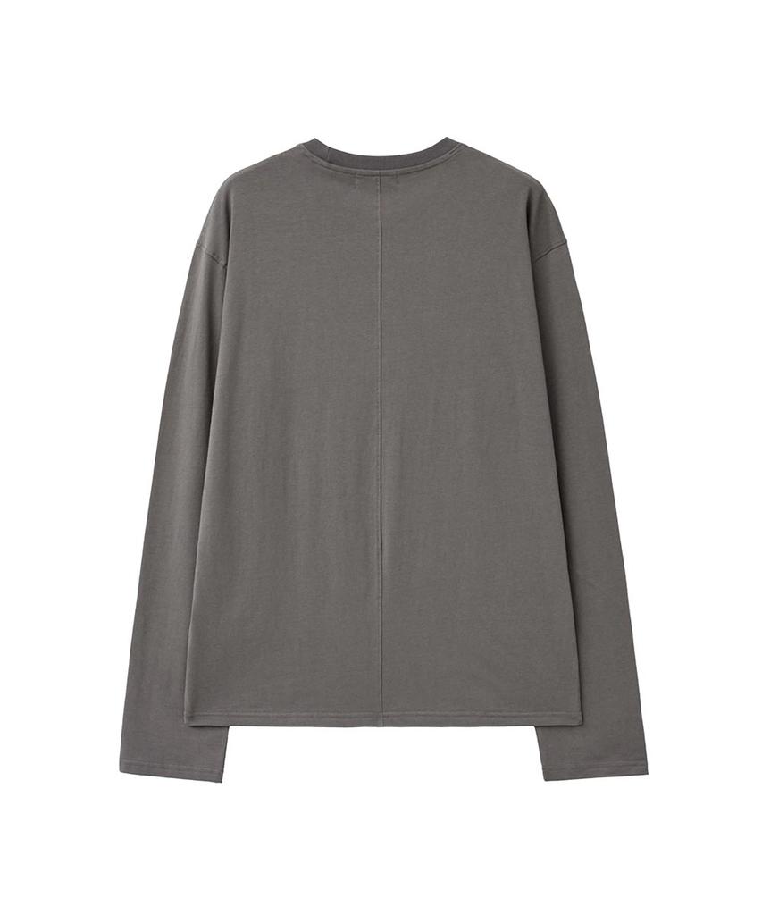 MISEKISEOUL MEN Post Card Long Sleeve Charcoal