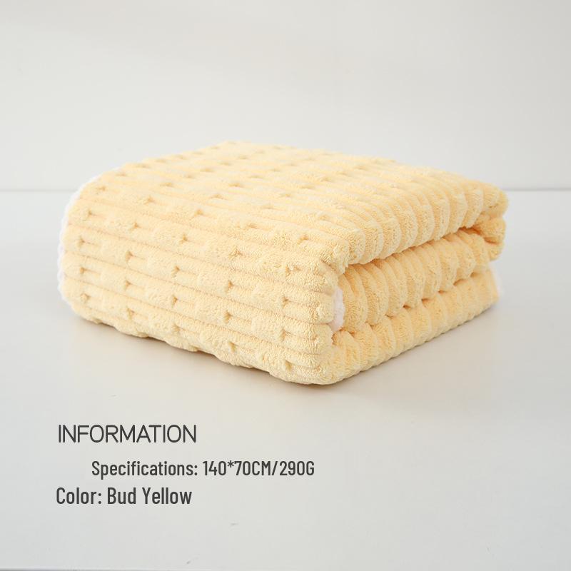 Thickened Coral Fleece Quick-Dry Bath & Beach Towel 70x140cm