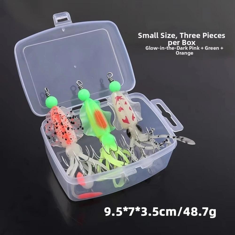 Double layered umbrella hook Squid Bait Kit stainless steel Fishing Gift  Squid Fishing 11cm-Set A