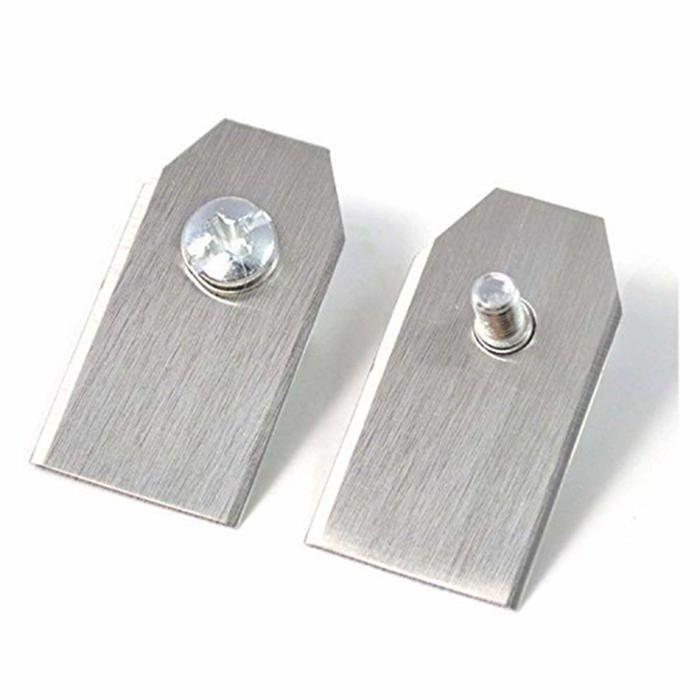 AIMOONSA Pack 45 lames acier inox. Revêtement carbure de titane +45 vis – Lames de rechange pour tondeuse robot Husqvarna/Automower
