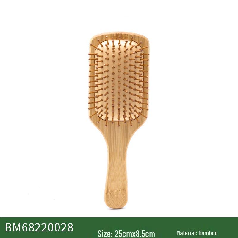 Women's Solid Wood Steel Needle Airbag Hair Comb for Styling and Smoothing