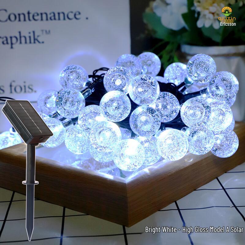 Solar LED Bubble Ball String Lights