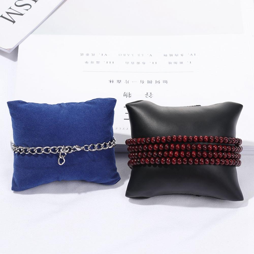 Bracelet Velvet/PU Counter Gift Organizer Jewelry Cushion Watch Display Pillows Wristwatch Holder
