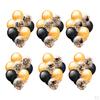 10 Pieces Halloween Theme Gold Confetti Helium Balloons Set