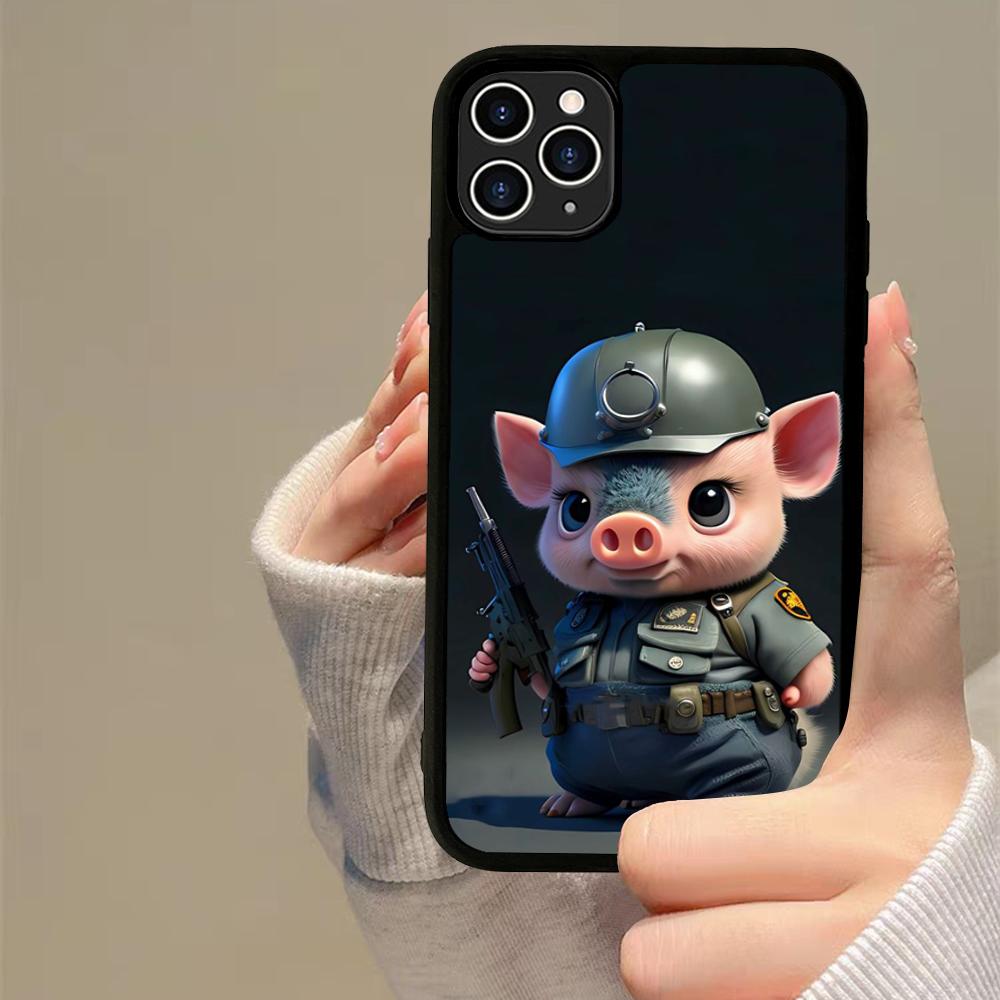 Monkey Frog Pig Cow Bird Cat Animal Phone Case Silicone PC+TPU For Samsung S10 20 30 22 23 24 Plus Lite Ultra Cover
