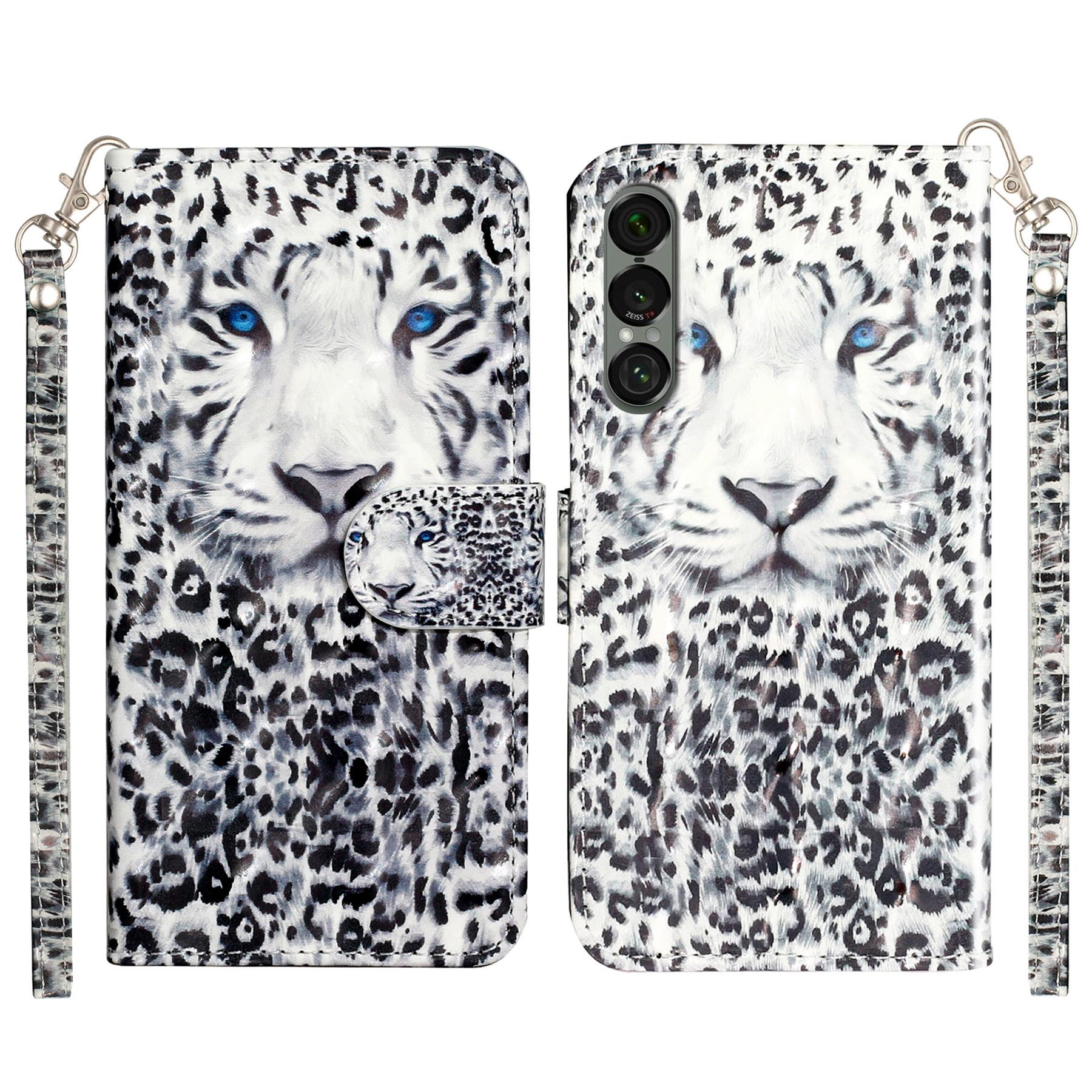 

For Sony Xperia 1 VII Wallet Case 3D Pattern Printed Leather Phone Cover with Strap I