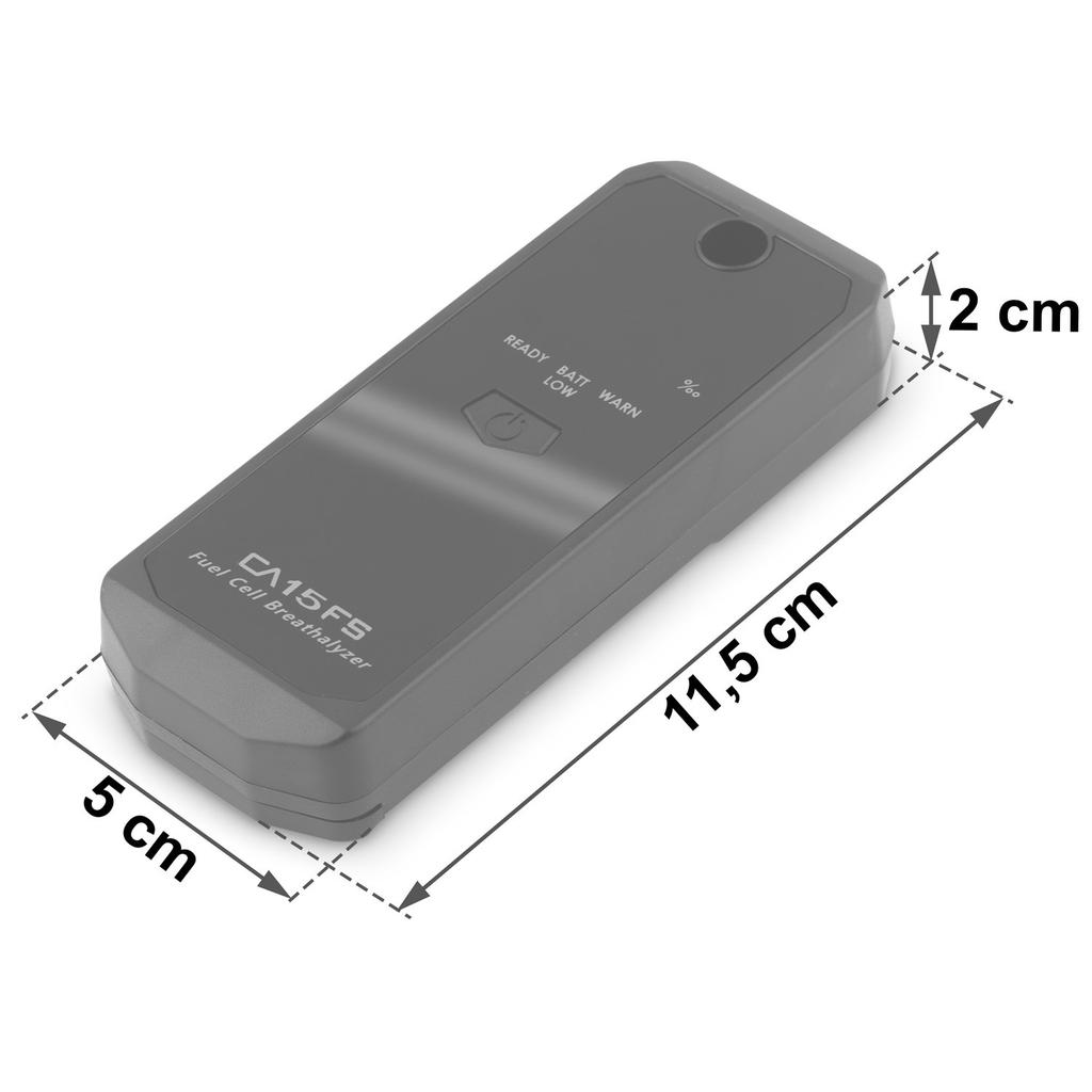 Ca 15Fs Electrochemical Breathalyzer + Mouthpieces