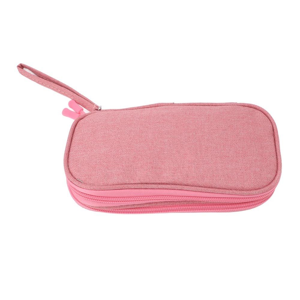 Mesh Pockets Nail Drill Organizer Bag Portable Multi Layer Manicure Tool Pouch Waterproof Pink Cable Storage Pouch чёрный