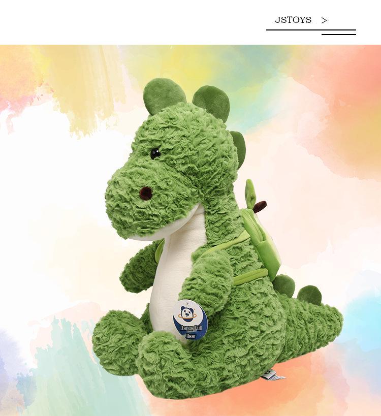 Snot Bear Dinosaur Plush Toy: Cute Avocado Backpack & Flower Brush - Children's Day Gift