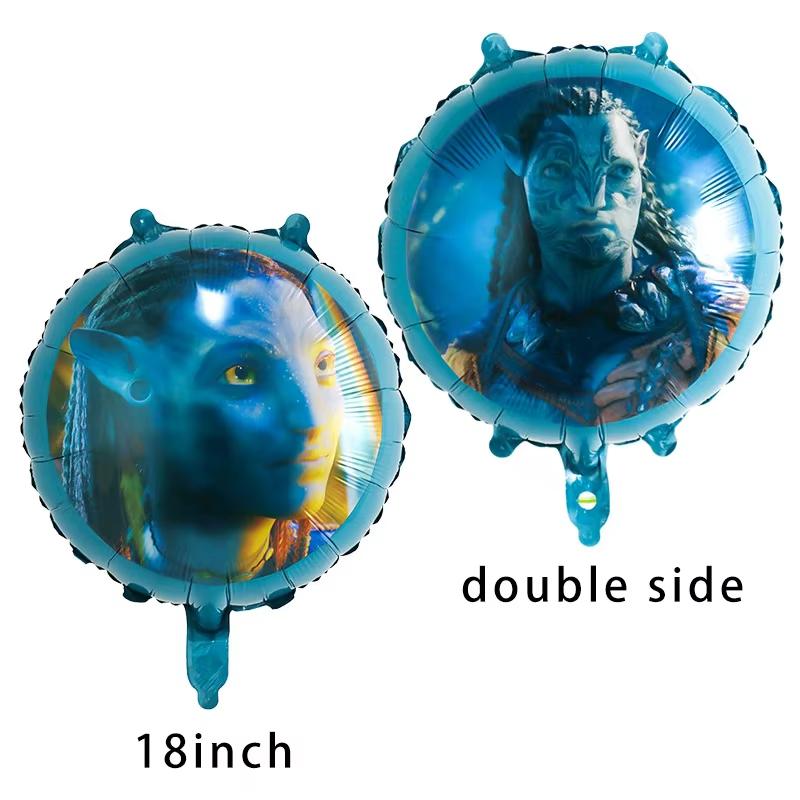 New Avatar Birthday Party Decoration Tableware Avatar 2 Balloons Set Plate Cup Gift Bags For Kids Boy Party Favors Photo Booth