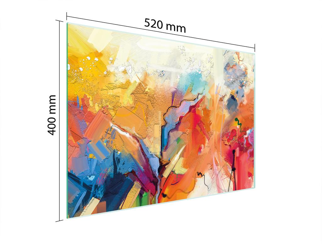 SZKLANA DESKA DO KROJENIA 52x40 KOLOROWA