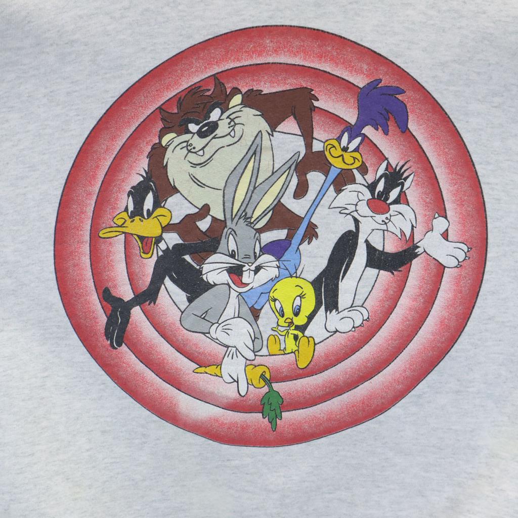 Warner Bros 90s Old USA Made Long Sleeve Double-sided Printing Sweat Men's Used