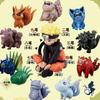 11Pcs/Set Q Version Naruto Anime Figure Childhood Tailed Beast Hisao PVC Action Figures Model Playthings for Children Presents