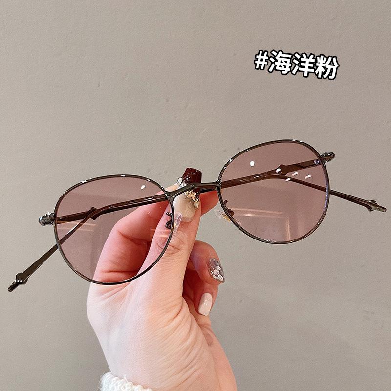 Корейские модные солнцезащитные очки для женщин Винтажные ретро круглые солнцезащитные очки Женские Высококачественные Женские Солнцезащитные очки