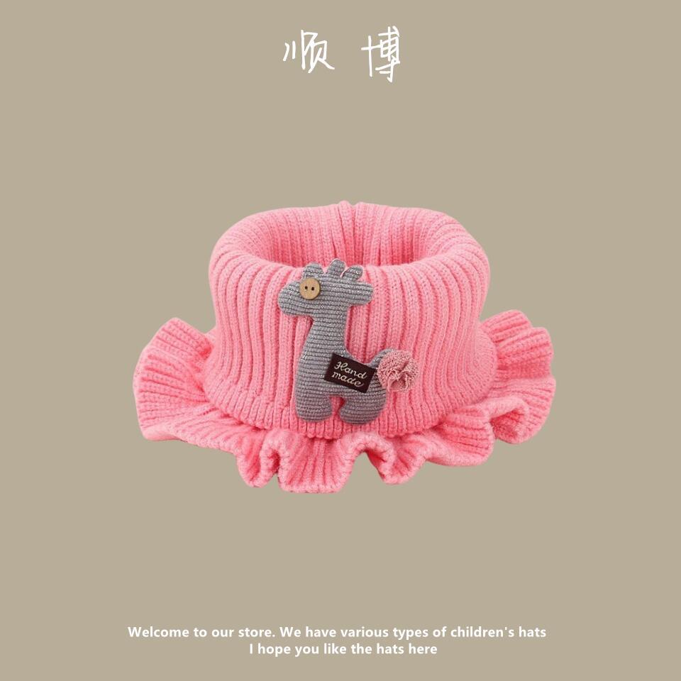 Autumn and winter furry cute rabbit ears children warm ear protection hat headgear cold hat thickened pullover hat
