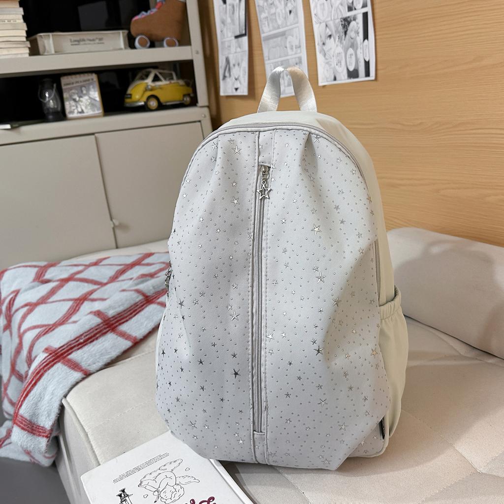 Schoolbag Korean Version Ins Little Star Schoolbag for Female Junior High School Students with a Sense of High-end Niche Does Not Collide