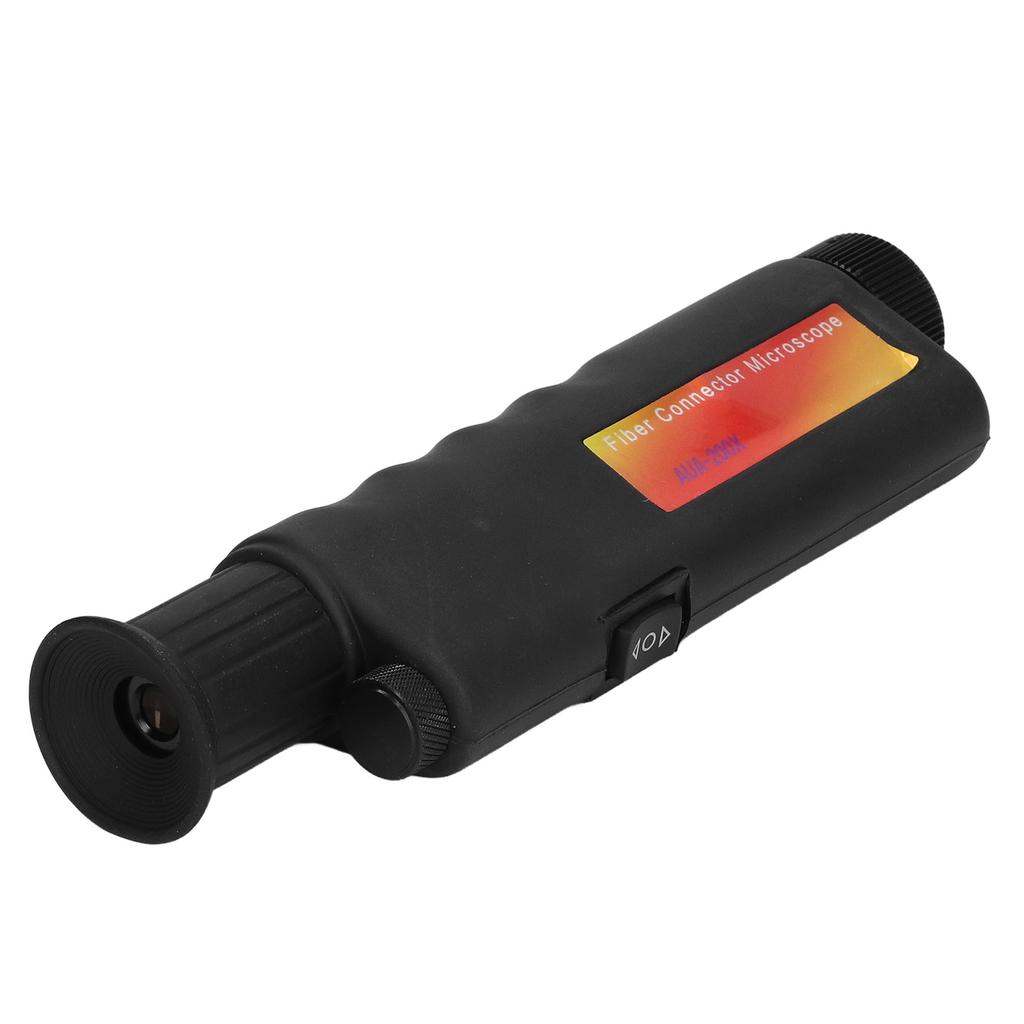 Fiber Optic Inspection Microscope 200X Waterproof Dust Proof Handheld Optical Fiber End Magnifier for SC FC ST LC