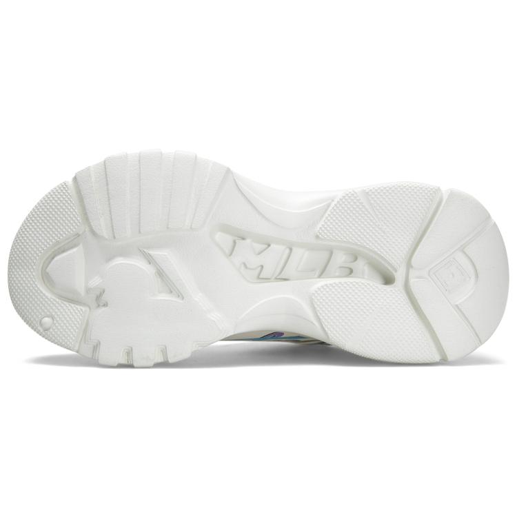 New MLB Big Ball Chunky A Meta Low Top Chunky Sneakers Unisex White Blue 3ASHBCM3N-07IVS