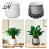 Deep Soil Planting Basin Self Watering Planter with Wick Rope for Indoor Plants Double Layer Pot Home Transparent Hydroponic Planter Decorative