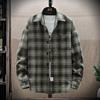 Trendy Plus Size Men's Casual Jacket - Loose Fit Spring/Autumn Versatile Workwear Top