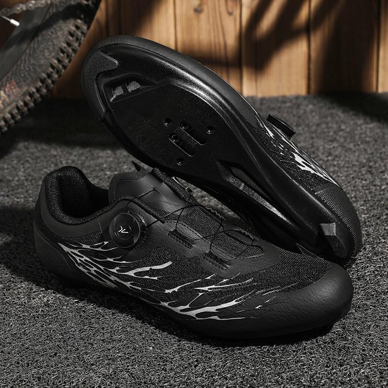 Breathable Mesh Cycling Shoes Road MTB Bike Riding Non-Spine Locking Hard Sole Unisex