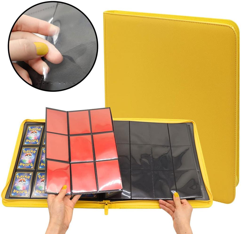 Karta Pokrycia Plik Duży wysokiej jakości PU 12 480 miejsc na karty Całkowicie kompatybilny z Duel Magic the Battle Weiss Dragon Ball Heroes i innymi kartami