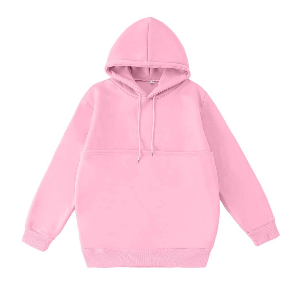 Damenmode Einfarbig Lässig Kapuzenpullover Locker Allround-Sweatshirt
