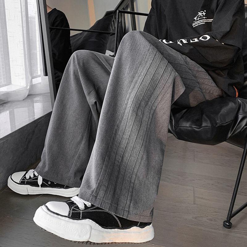 Damenhose Weite Hose Mode Freizeithose Lockere Hohe Taille Gerade Schwarze Jogginghose